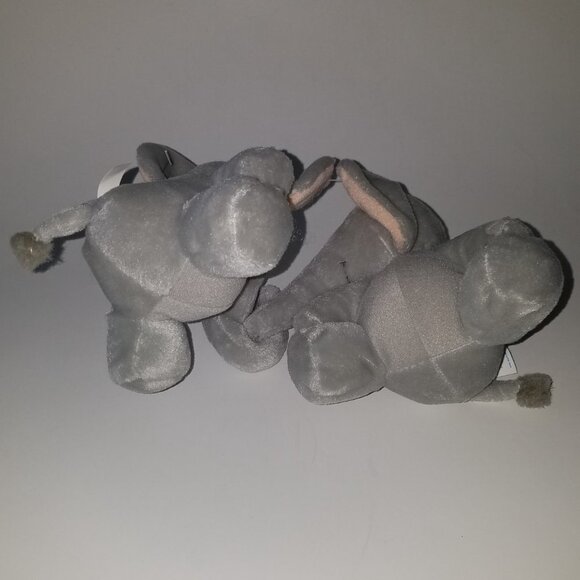 Applause Elephant Plush Couple Entertwined Trunks Valentine's Day Gift 5.5" Toy - Picture 6 of 10